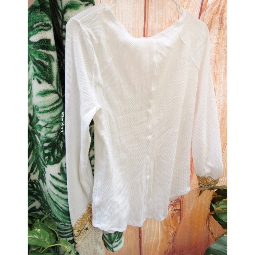 Free people crochet bandanna cuff thermal knit 🍄 - Picture 4 of 7